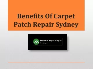 Reliable Services For Carpet Patch Repair Sydney