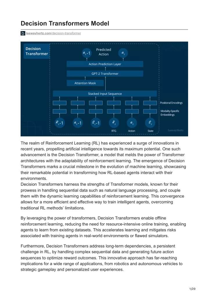 decision transformers model