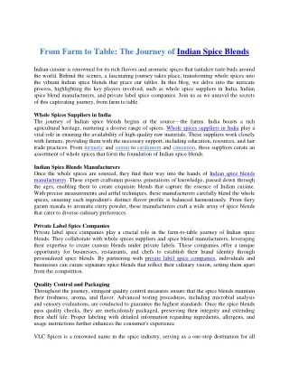From Farm To Table_ The Journey of Indian Spice Blends