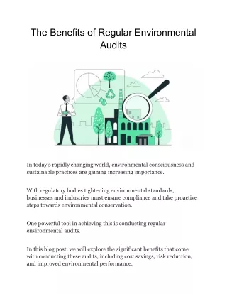 The Benefits of Regular Environmental Audits