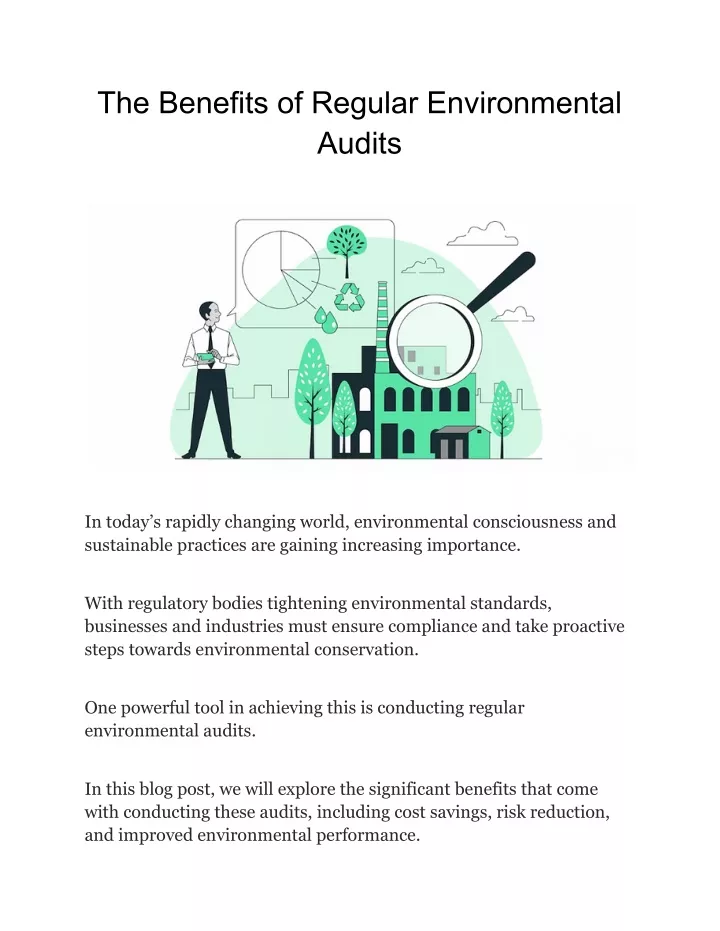 the benefits of regular environmental audits