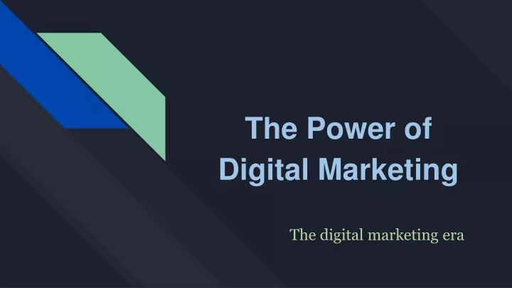 the power of digital marketing