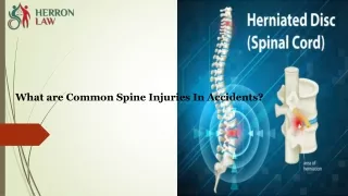 What are Common Spine Injuries In Accidents