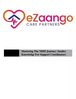 mastering the ndis journey insider knowledge