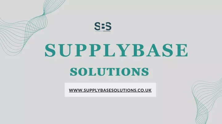 supplybase solutions solutions