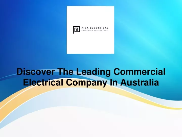 discover the leading commercial electrical company in australia