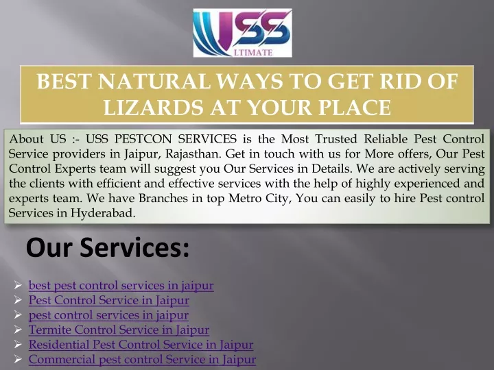 about us uss pestcon services is the most trusted