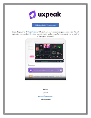 Ui Design Basics Uxpeak.com
