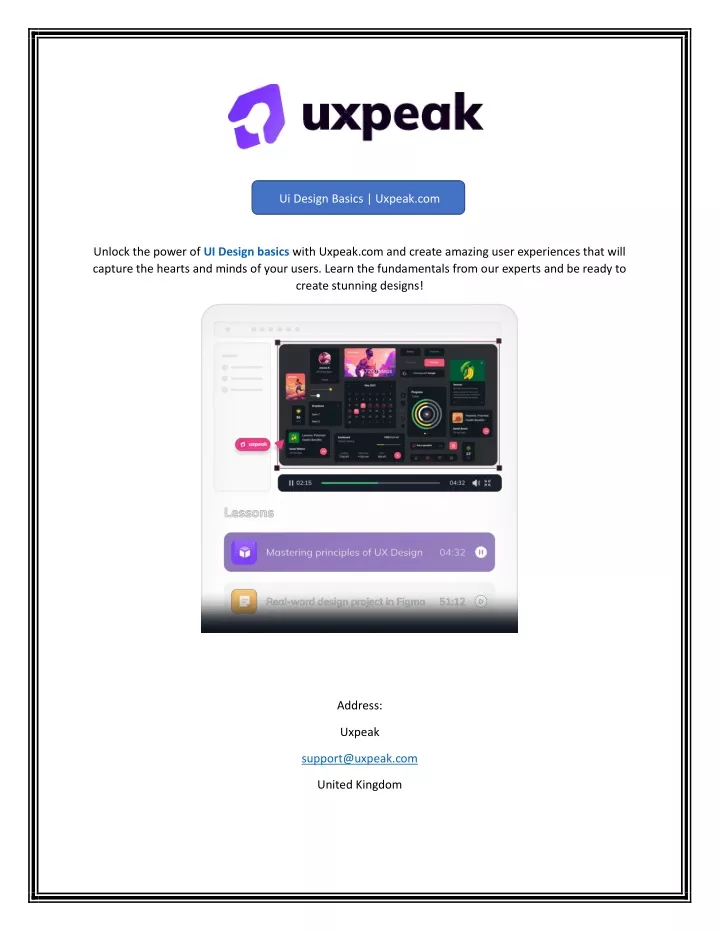 ui design basics uxpeak com