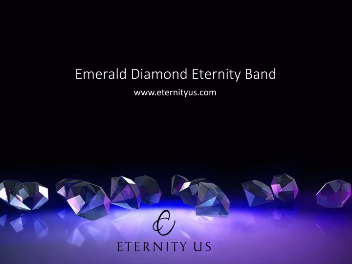 emerald diamond eternity band