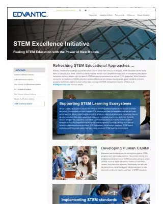 STEM Excellence Initiative  STEM Education  Edvantic