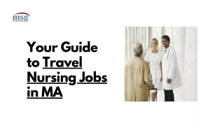 Your Guide to Travel Nursing Jobs in Massachusetts