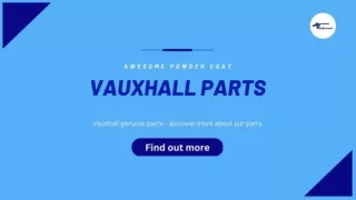 Shop Vauxhall Parts Online