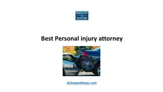 Best Personal injury attorney