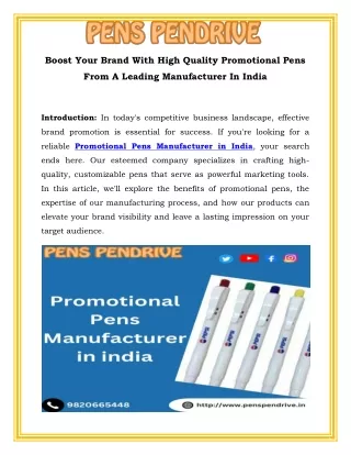 boost your brand with high quality promotional