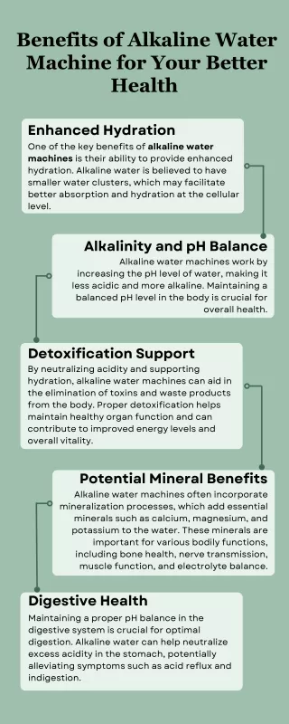 Benefits of Alkaline Water Machine for Your Better Health