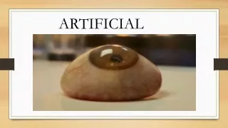 Custom made artificial eye centre