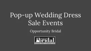 Bridal Sale Event June 2023