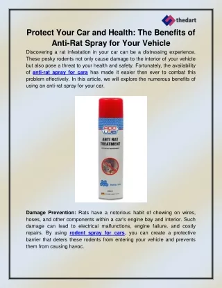 protect your car and health the benefits of anti