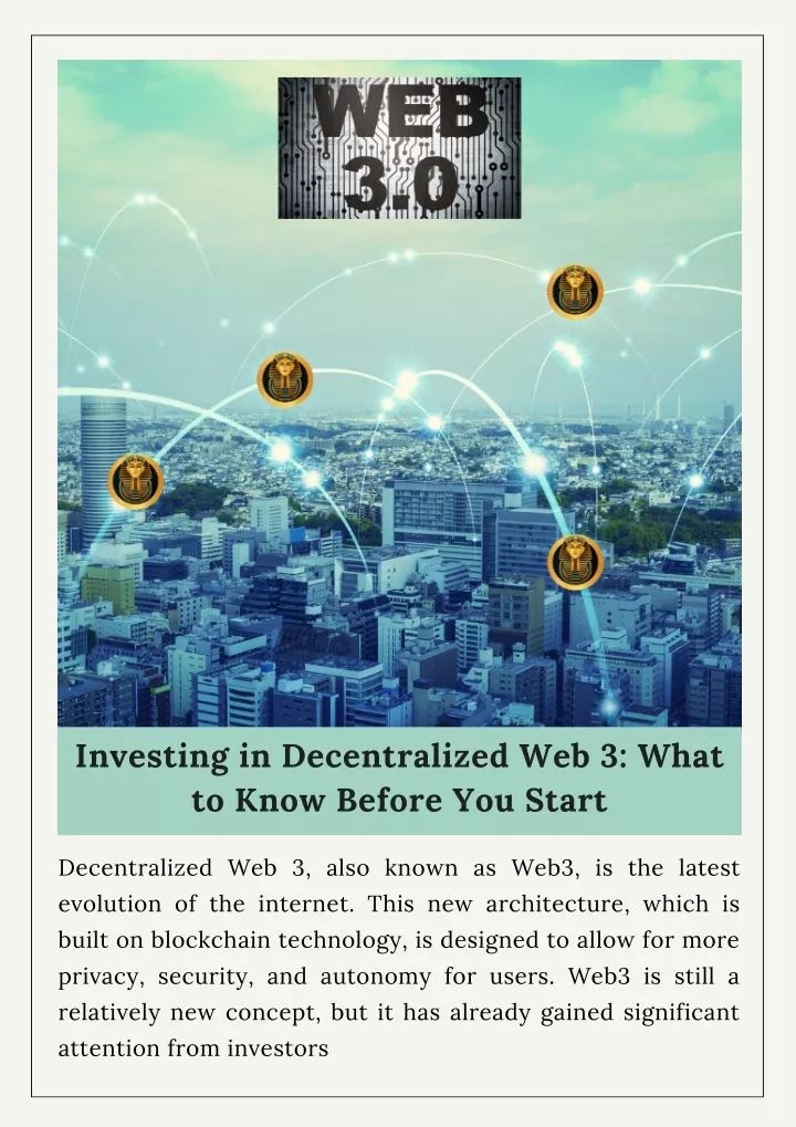 investing in decentralized web 3 what to know