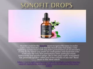 Sonofit Drops