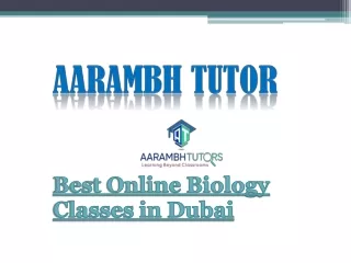 Best Online Biology Classes in Dubai