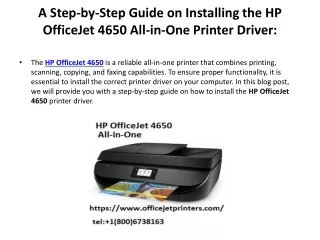 A Step-by-Step Guide on Installing the HP OfficeJet printer 4650