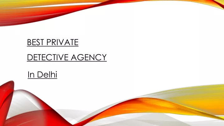 best private detective agency