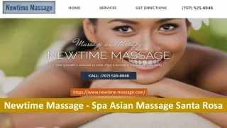 Newtime Massage - Spa Asian Massage Santa Rosa