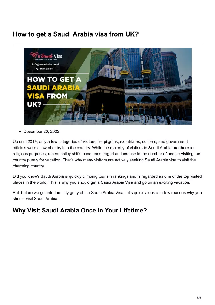 how to get a saudi arabia visa from uk
