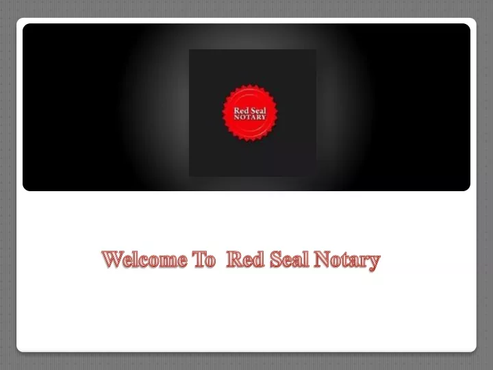 welcome to red seal notary