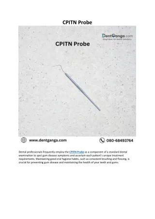 CPITN Probe - Dent Ganga (2)