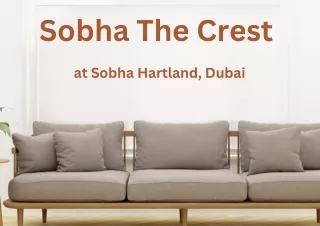 Sobha The Crest Dubai E-Brochure