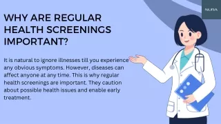 Why are Regular Health Screenings Important?
