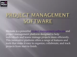project management software