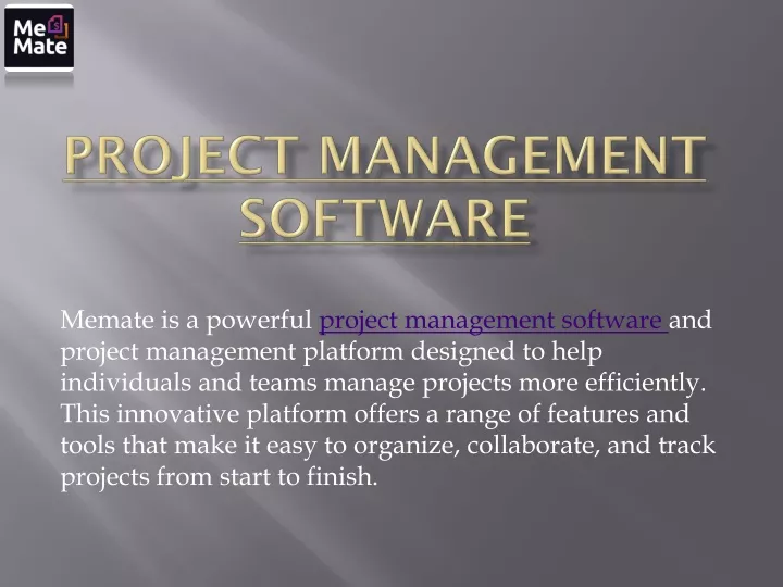 project management software