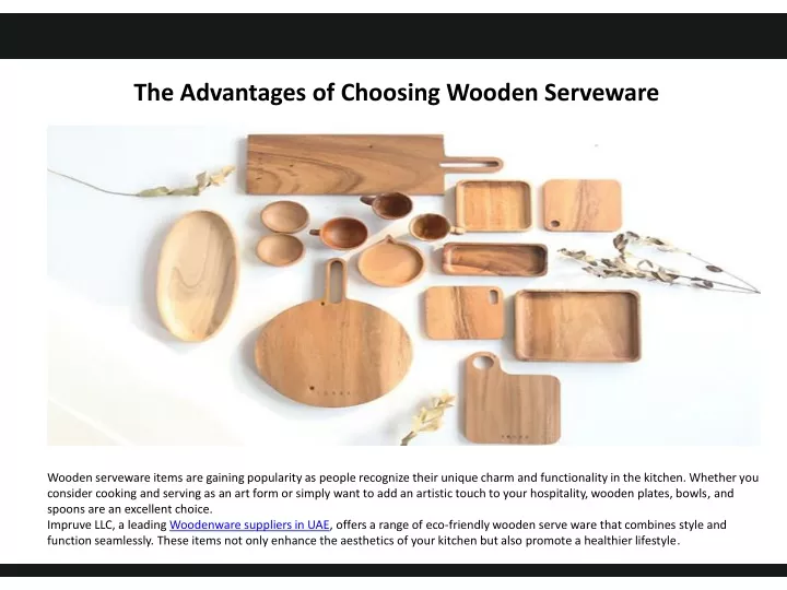 the advantages of choosing wooden serveware