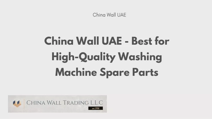 china wall uae