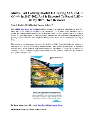 middle east catering market is growing at a cagr