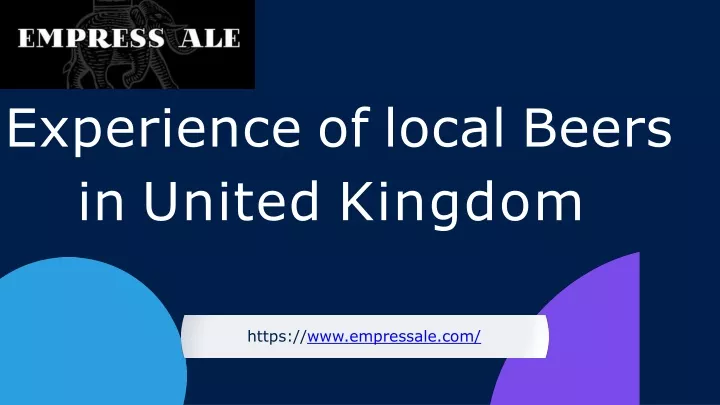experience of local beers in united kingdom