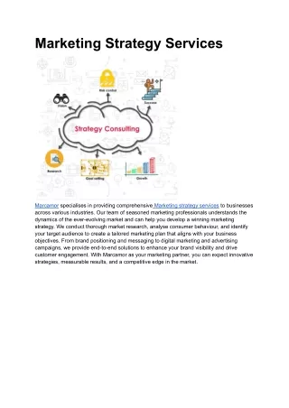 marketing strategy services