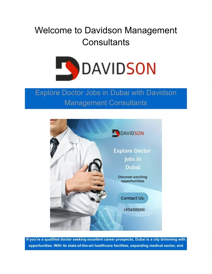 welcome to davidson management consultants