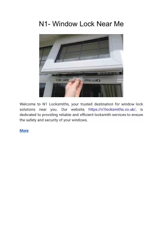n1 window lock near me