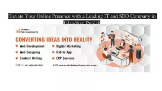Elevate Your Online Presence with a Leading IT and SEO Company in Jalandhar, Punjab