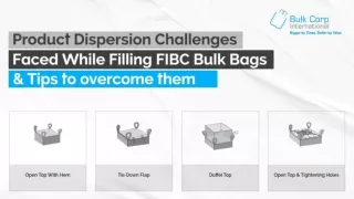 Product Dispersion Challenges faced while filling FIBC Bulk Bags & Tips to overcome them