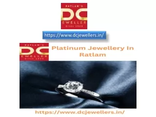 Platinum Jewellery In Ratlam | dc jewellers