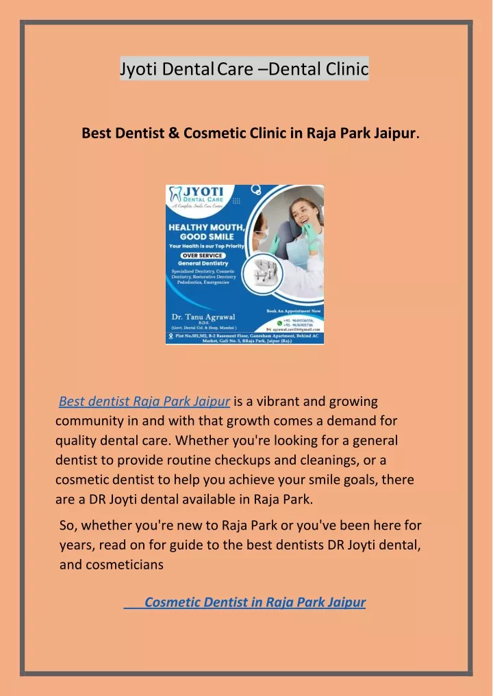 jyoti dental care dental clinic