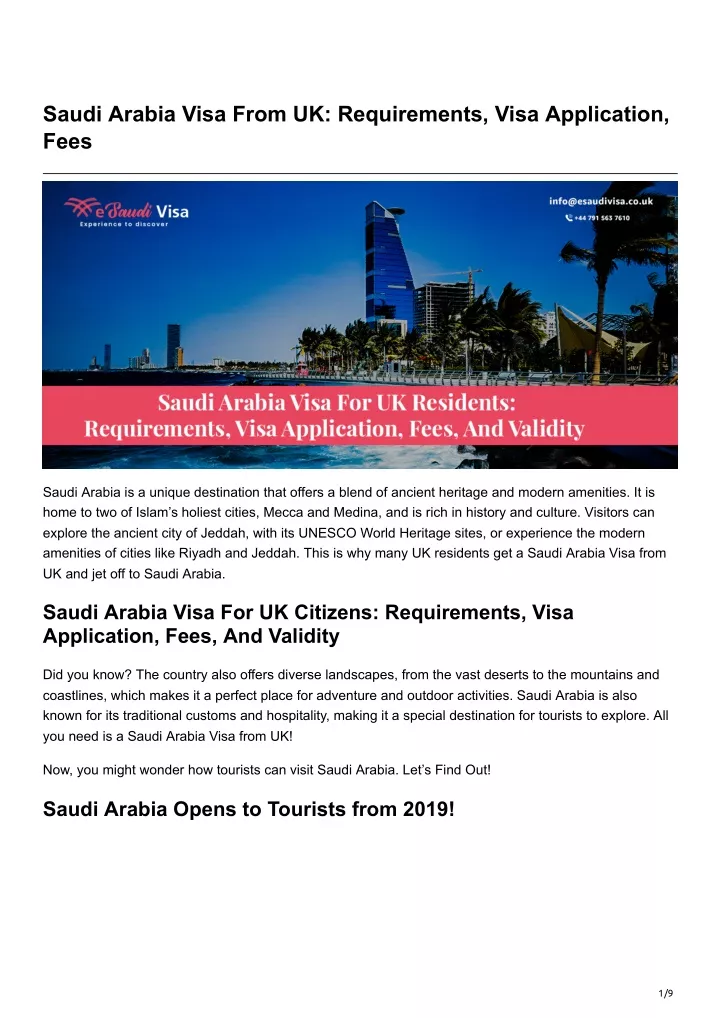 saudi arabia visa from uk requirements visa