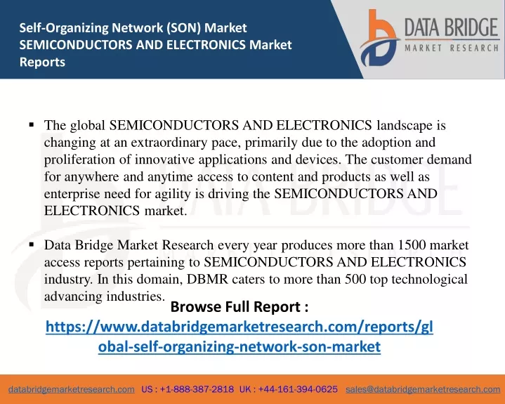 self organizing network son market semiconductors