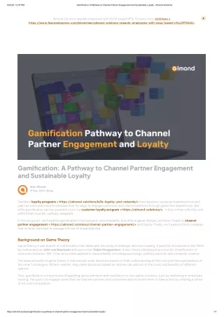 Channel Partner Engagement | Customer Loyalty Program